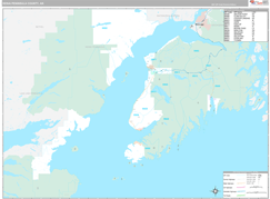 Kenai Peninsula Borough (County), AK Digital Map Premium Style
